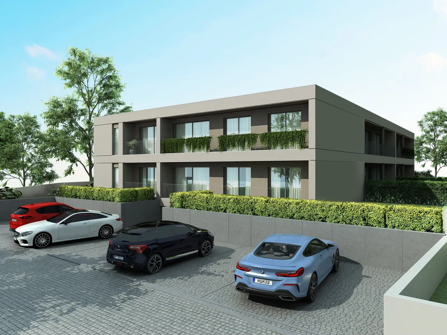 Apartamentos T1 em construção em Manhente com lugar de garagem