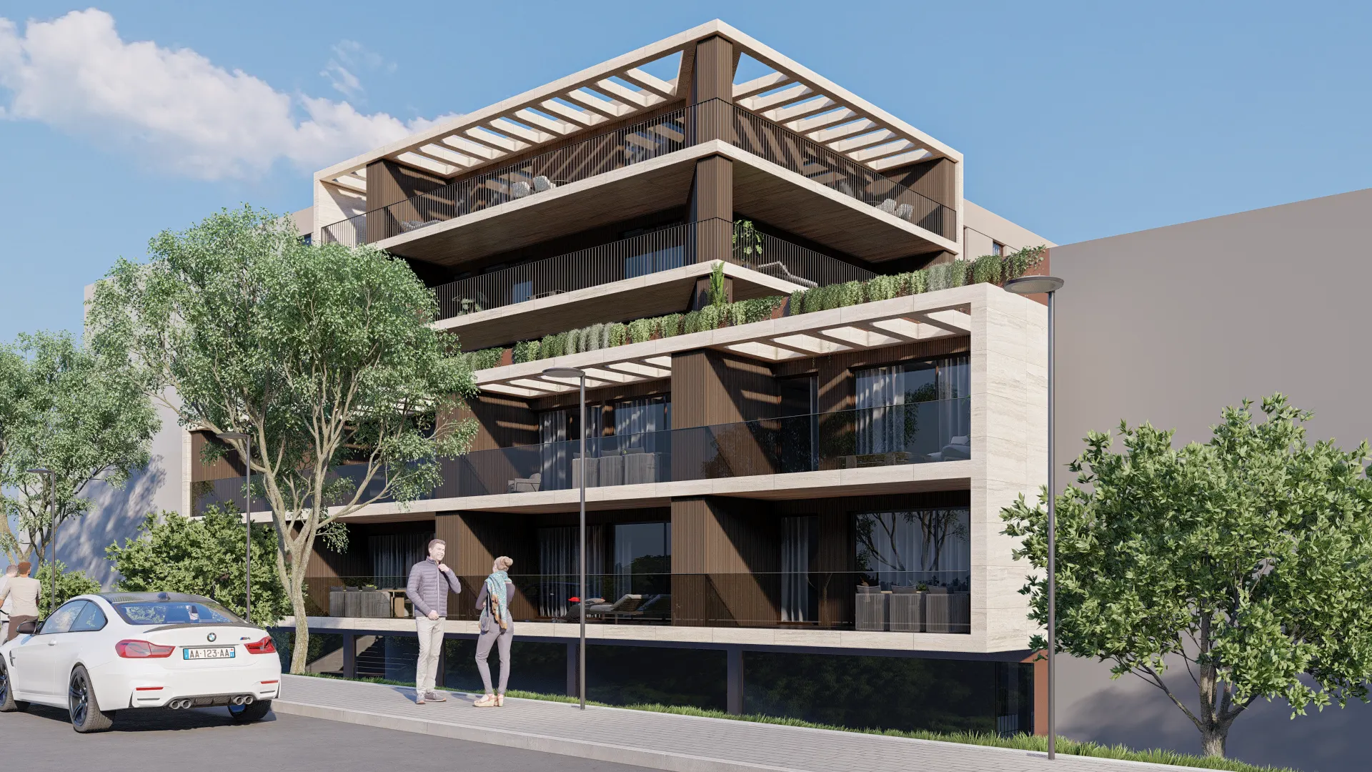 T3+1 Novo com 214 m², Varanda de 18 m² e Garagem para 3 Carros