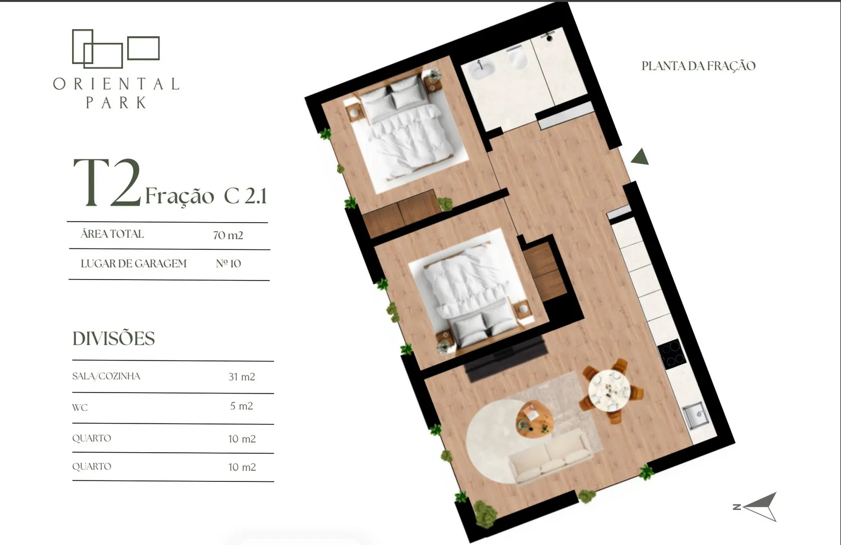 Flat T2