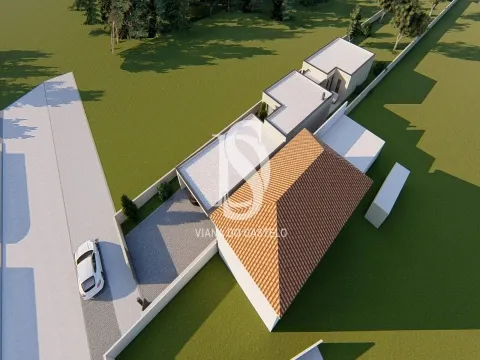 Terreno com projeto aprovado em Vila Nova de Anha
