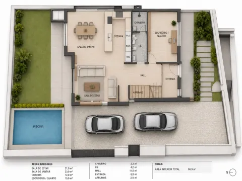Moradia T4 com piscina