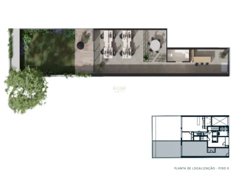 Loja com Terraço a 300 metros da praia