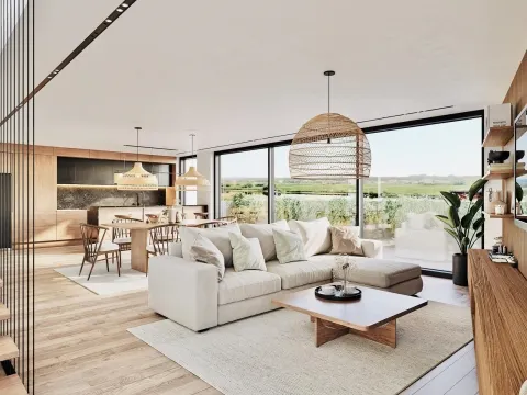 Apartment T1 in Vagueira Beach, with a swimming pool and garden