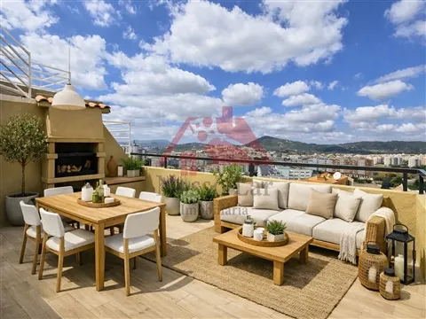 Penthouse T3 com 3 terraços com vista panorâmica em Setúbal