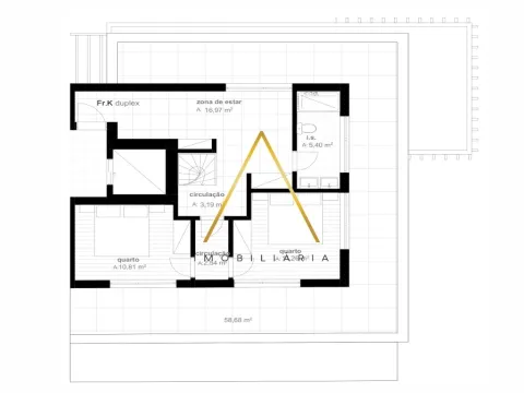 Apartamento T2+2 Duplex no centro da cidade