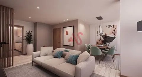 3 bedroom apartment on the 1st floor, in the city center of Fafe