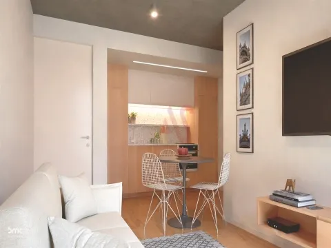 Apartamento T1 em construção com varanda no Edifício MOU 37 localizado em Matosinhos