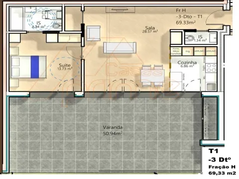 Apartamento T1 - São Martinho do Bispo - Coimbra/Venda