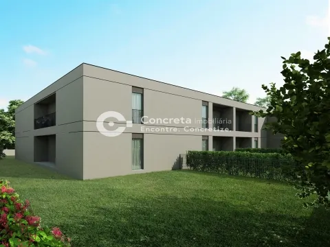 Apartamento T1 novo com logradouro em Manhente, Barcelos