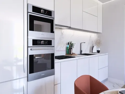 New 1 bedroom apartment with 1 parking space in the center of Portimão