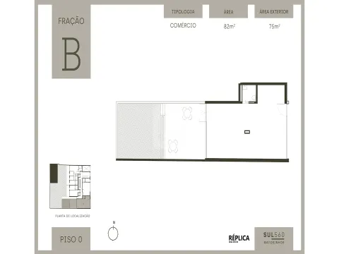 Local Comercial en el proyecto Sul 560 — Matosinhos Sul