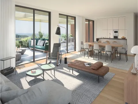 Apartamento de 2 Dormitorios con Terraza y Piscina en Marina Douro