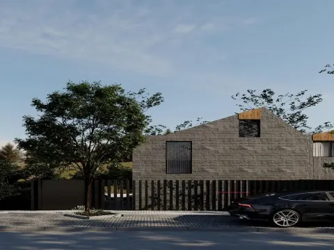 Moradia minimalista, T3+1, com piscina e jardim em Santa Maria da Feira