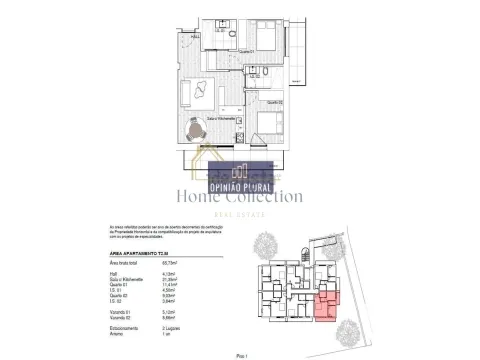 Apartamento T1 Metro / Câmara Matosinhos