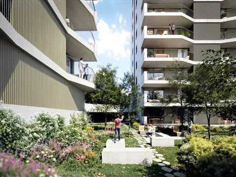 Apartamento T1 com Varanda no The Urban Yard | Jardins da Arrábida