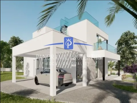 Contemporary 4-bedroom villa with panoramic sea views, expansive terraces, and luxury finishings