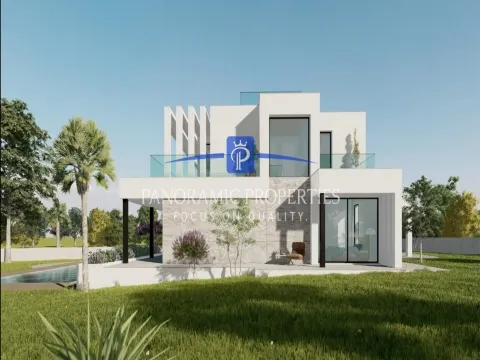 Contemporary 4-bedroom villa with panoramic sea views, expansive terraces, and luxury finishings