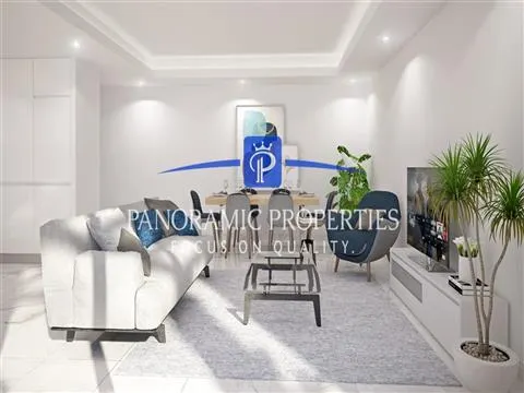 Luxury and modern styled four bedroom apartment under construction.