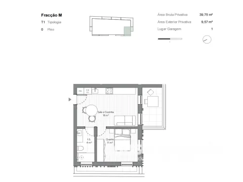 Wohnung 1 Schlafzimmer