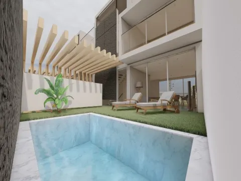 Terrain avec projet approuvé pour une maison T3