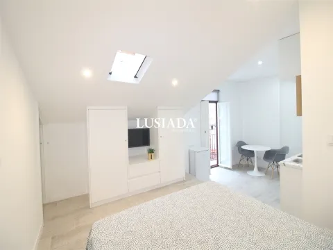 Apartamento T0 na zona da Baixa