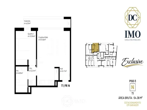 Apartamiento 1 habitación