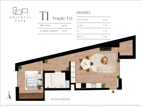 Apartamento T1 &#124; 60 m² &#124; Lugar de garagem – Oriental PARK, Campanhã