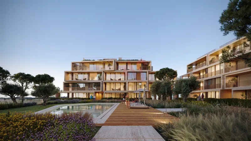 Apartamentos T2, desde 975.000€, no empreendimento LUMARE, edifício WAVE - Quarteira, ALGARVE