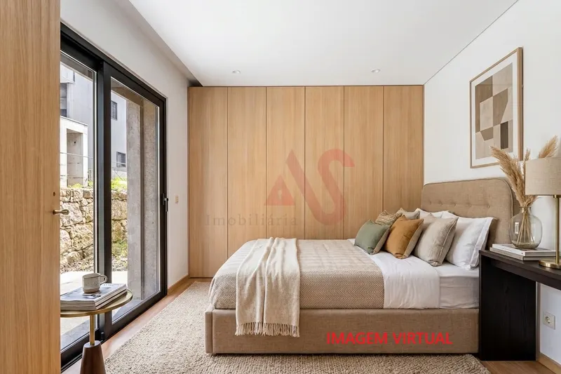 NUEVO apartamento de 1 dormitorio con TERRAZA, 1 dormitorio, armario empotrado, Infias, Vizela