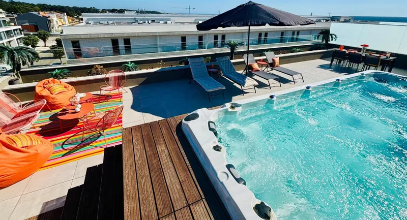 Penthouse de Luxe T3 à Canidelo | Vue Mer & Rooftop Privatif