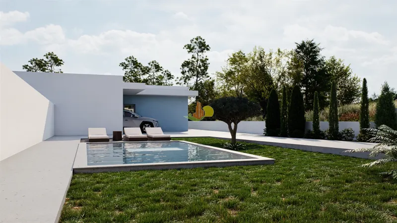 M4 Isolata - Piano terra con piscina