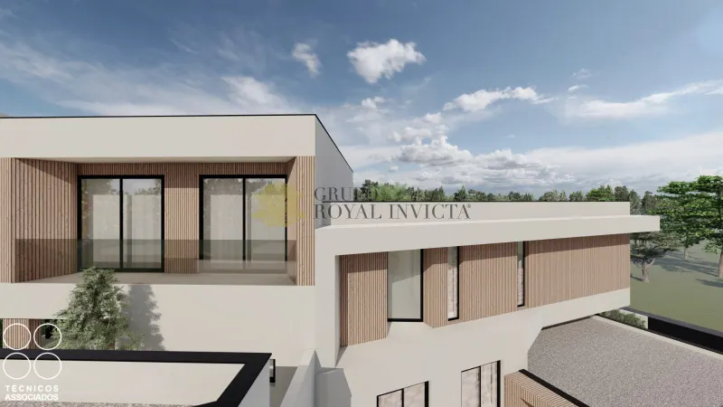 Semi-detached 3-bedroom upper house under construction in Trofa