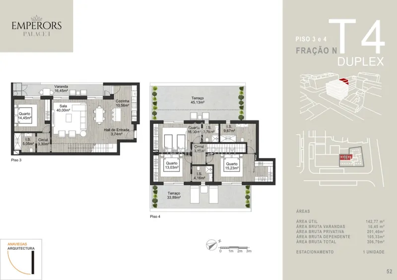 Apartamiento duplex de 4 habitaciones